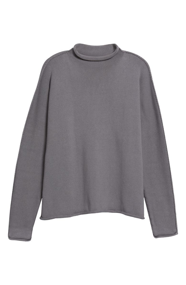 Frank & Eileen Monterey Stripe Cotton Funnel Neck Sweater, Alternate, color,