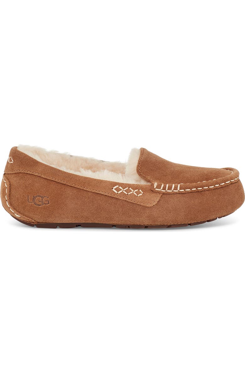 UGG<sup>®</sup> Ansley Water Resistant Slipper, Alternate, color, Chestnut Suede