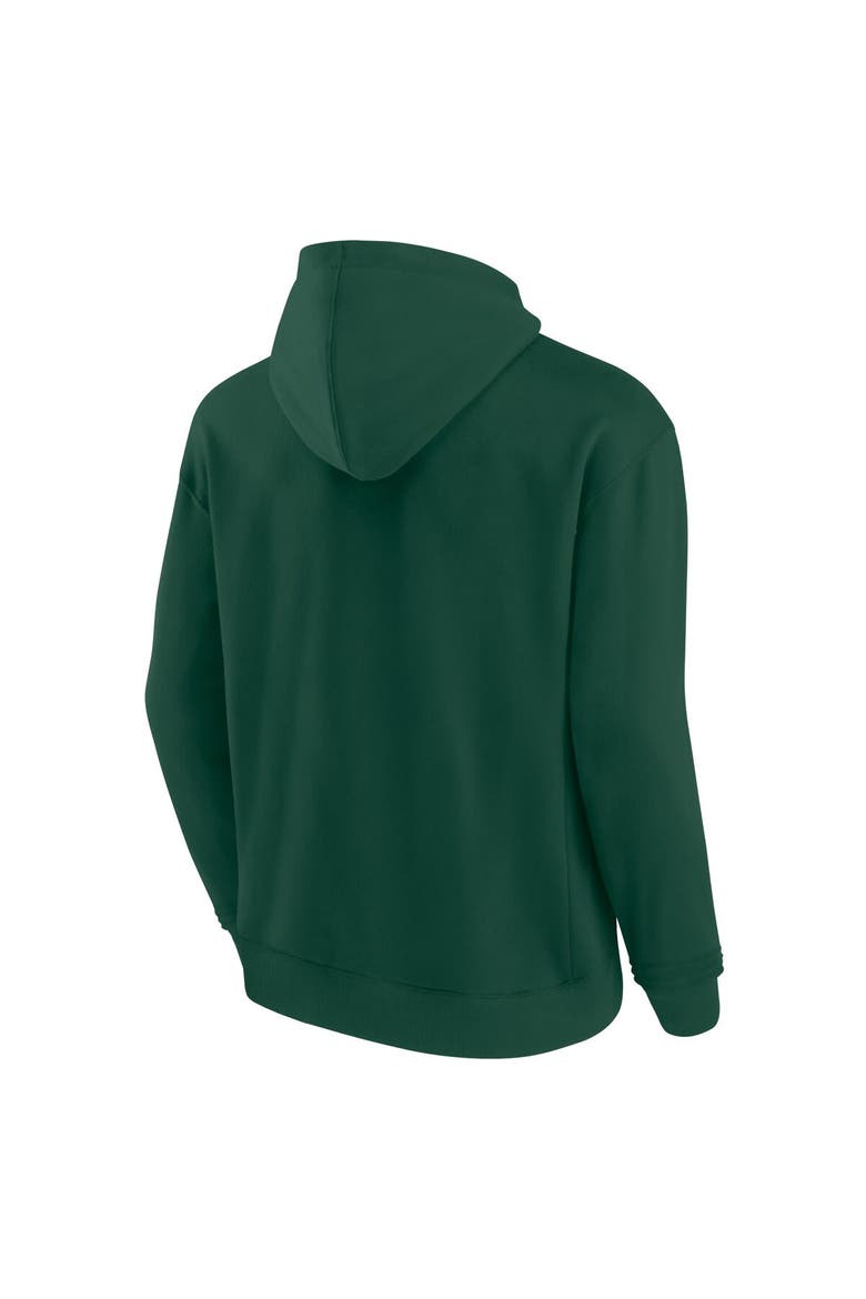 Unisex Fanatics Hunter Green Milwaukee Bucks Elements Super Soft Fleece Pullover Hoodie, Alternate, color, Hunter Green