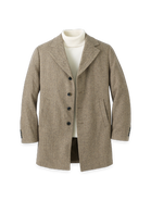 Paul Fredrick Herringbone Topcoat