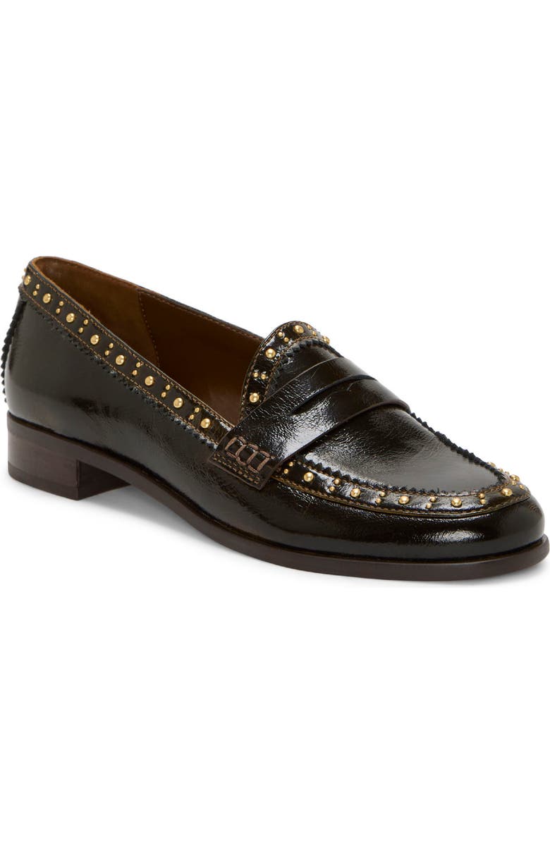 Vince Camuto Camdyn Studded Penny Loafer, Main, color, Sigaro