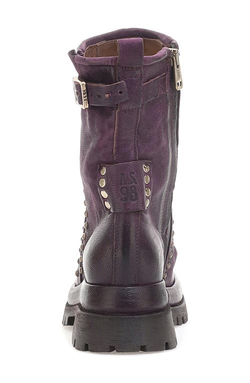 As98 A.s.98 Duke Stud Trim Boot In Purple