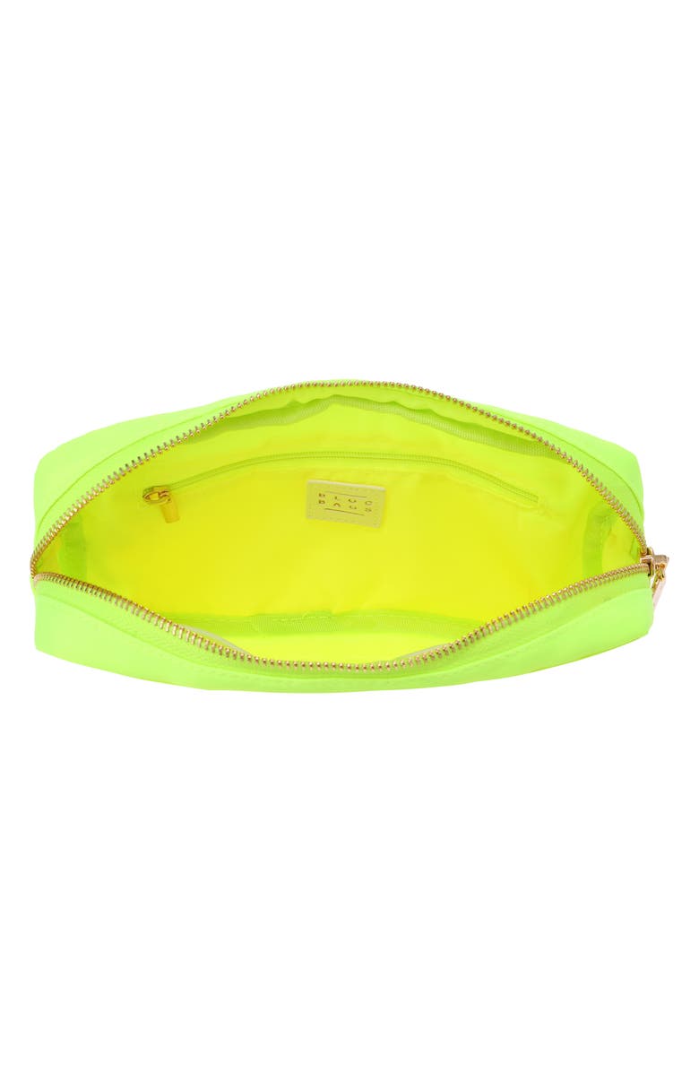 Bloc Bags Medium Smiley Cosmetics Bag, Alternate, color, Neon Yellow