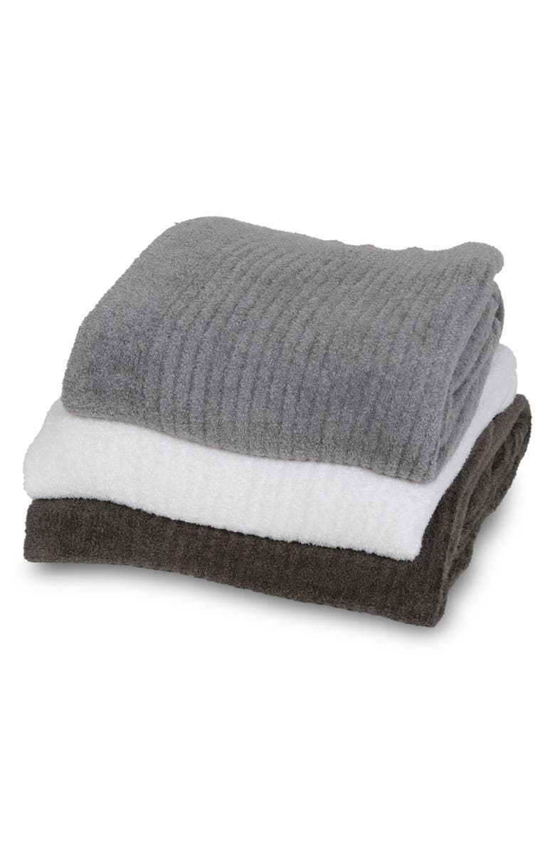 Barefoot Dreams<sup>®</sup> CozyChic Light Ribbed Throw, Alternate, color, Carbon