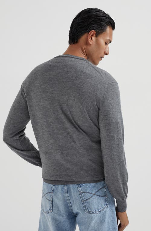 Brunello Cucinelli Cashmere Sweater In Gray