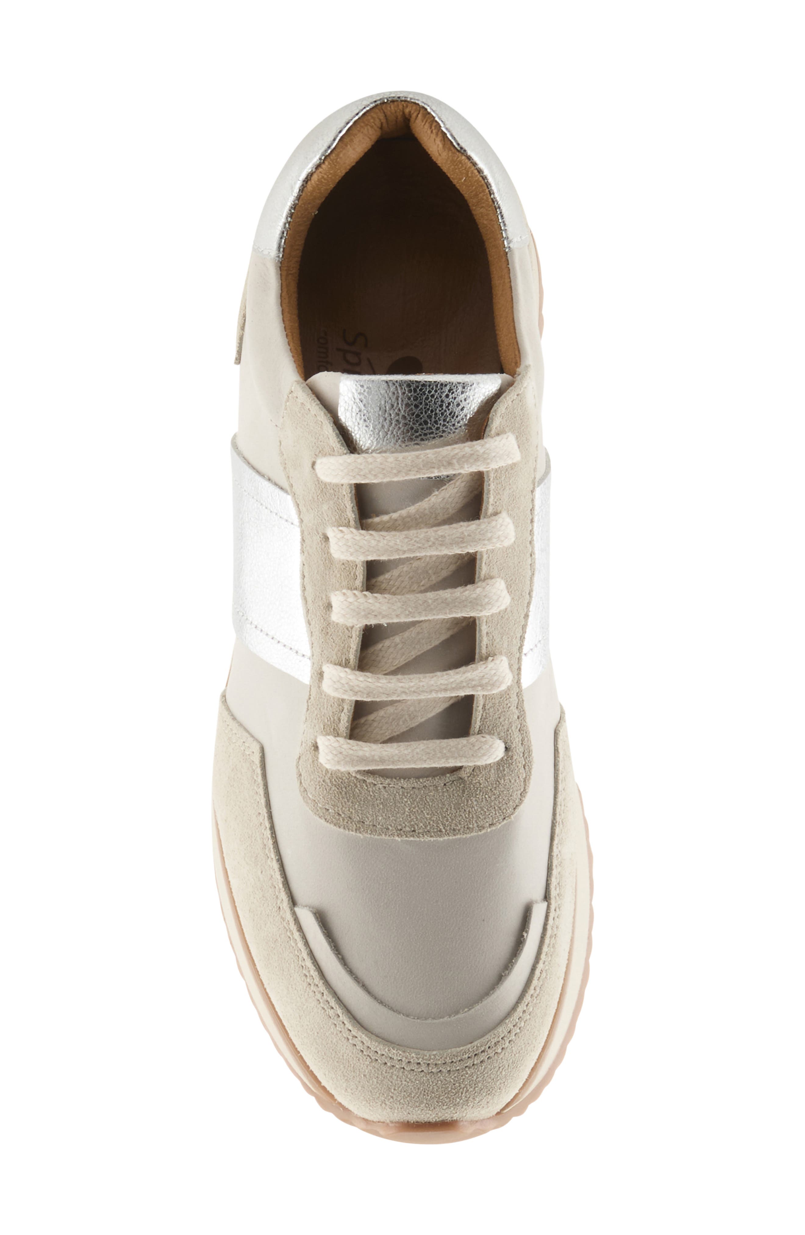 Spring Step Compter Sneaker, Alternate, color, Off White Suede