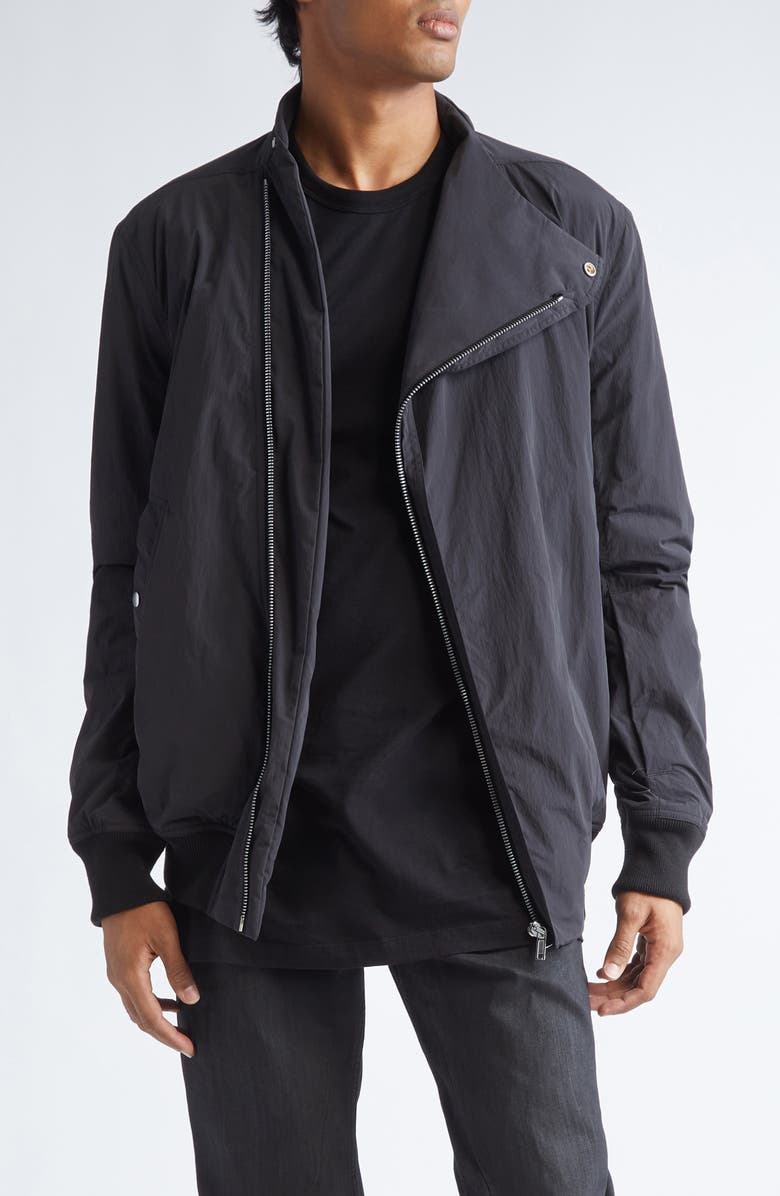 Rick Owens Hollywood Flight Jacket, Main, color, Black
