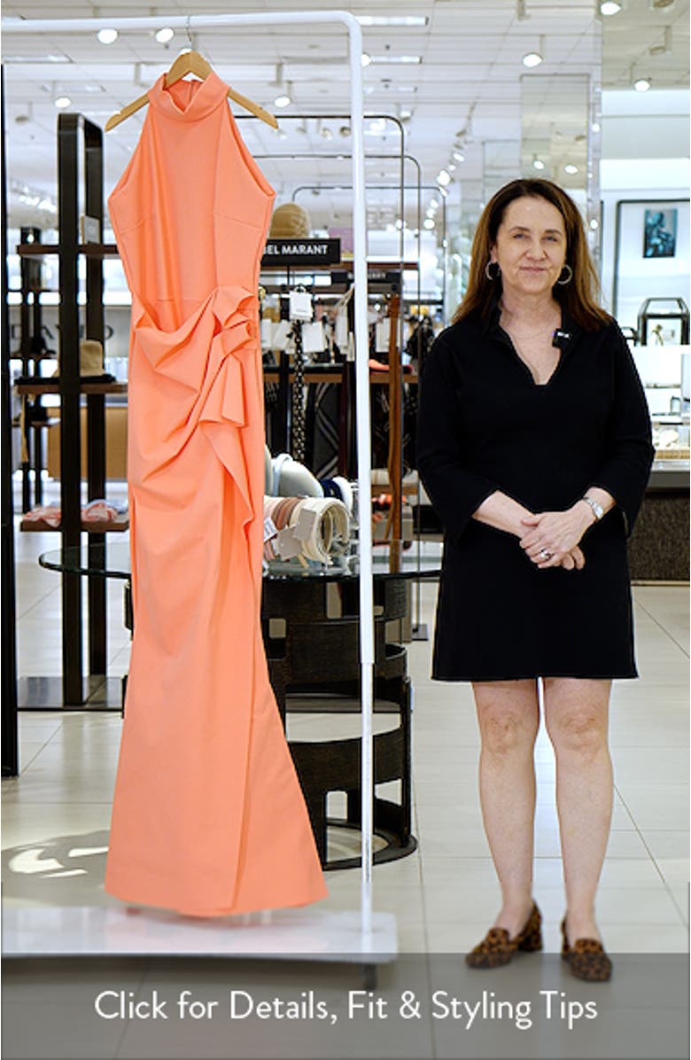 Gudrum High Neck Trumpet Gown, sales video thumbnail