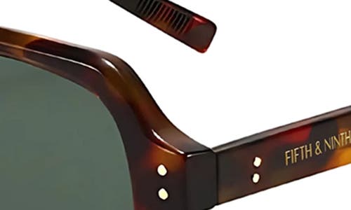 Fifth & Ninth Ender 53mm Polarized Aviator Sunglasses In Green