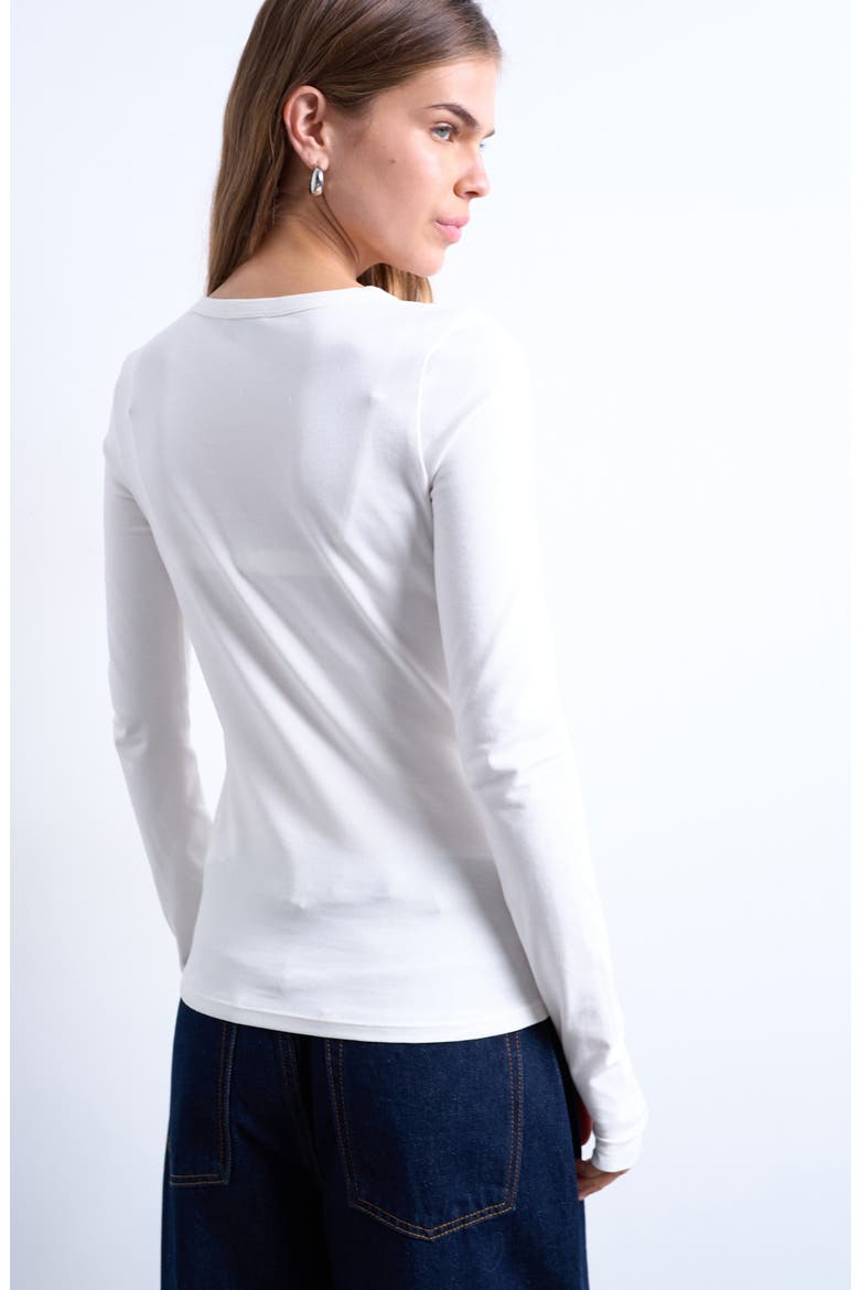 Asymmetric Button Front Top, Alternate, color, IVORY
