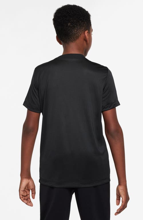 Nike Kids' Dri-fit Basketball Graphic T-shirt In Black