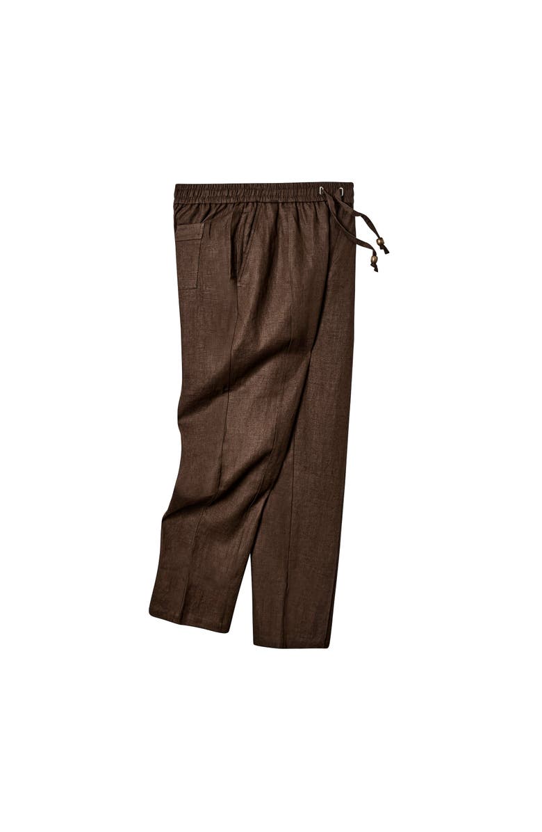 Tombolo Easy-Going Pants, Alternate, color, Brown Linen