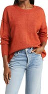 Vince Camuto Exposed Seam Crewneck Sweater