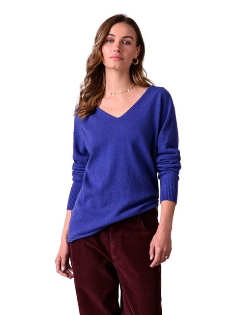 Geelong Wool Slouch V-Neck Sweater