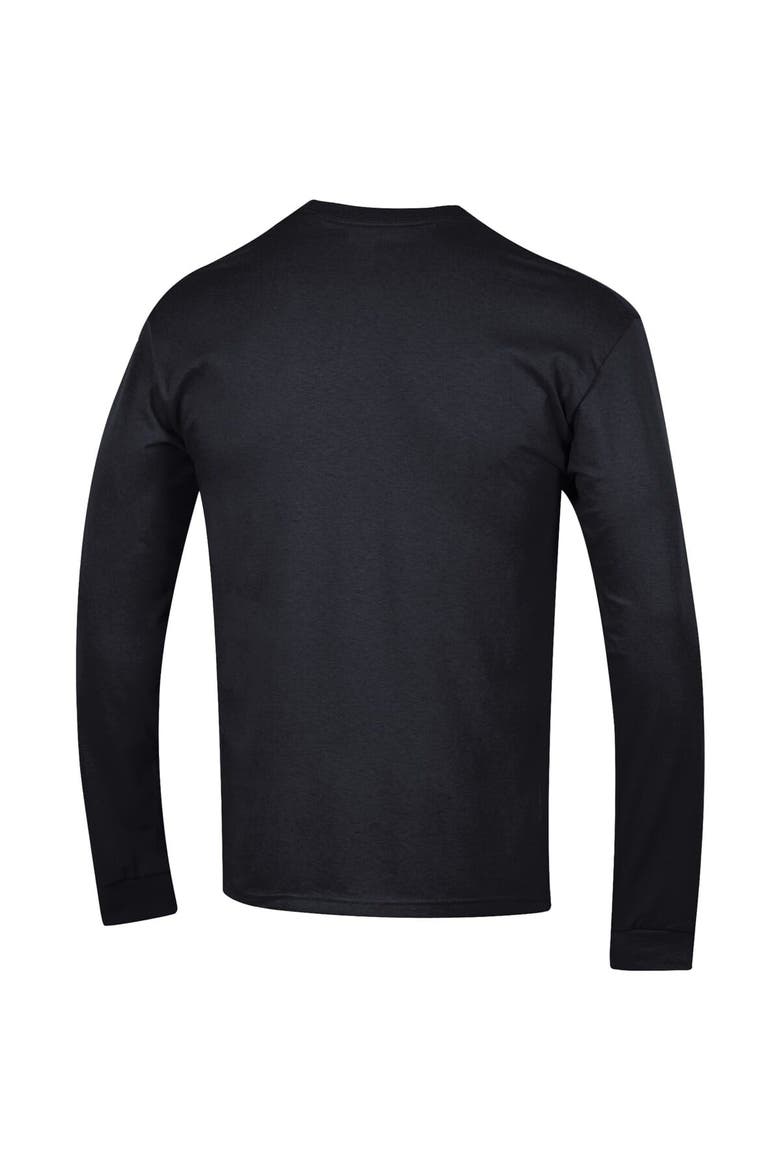 Men's Champion  Black New Orleans Saints Seal Long Sleeve T-Shirt, Alternate, color, Black