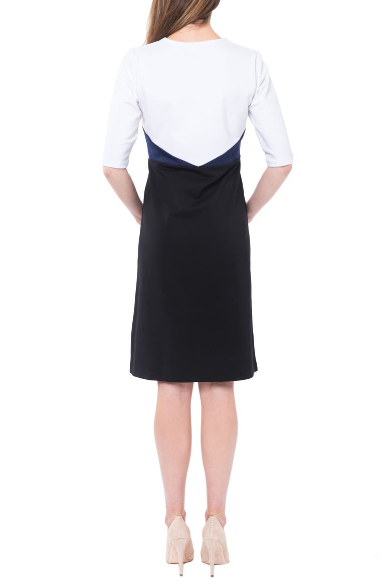 Valentina Ponté Knit Maternity/Nursing Dress, Alternate, color, COLOR BLOCK