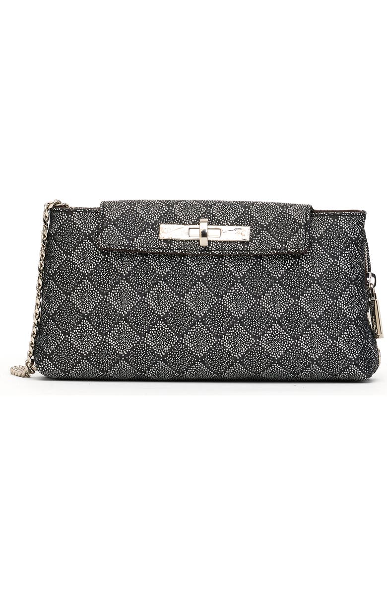HAMMITT Small Jacquard Clutch, Main, color, Diamond Marquee/ Silver
