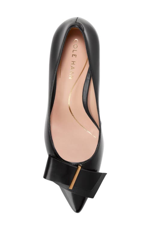 Cole Haan Felicia Bow Pointed Toe Pump In Black