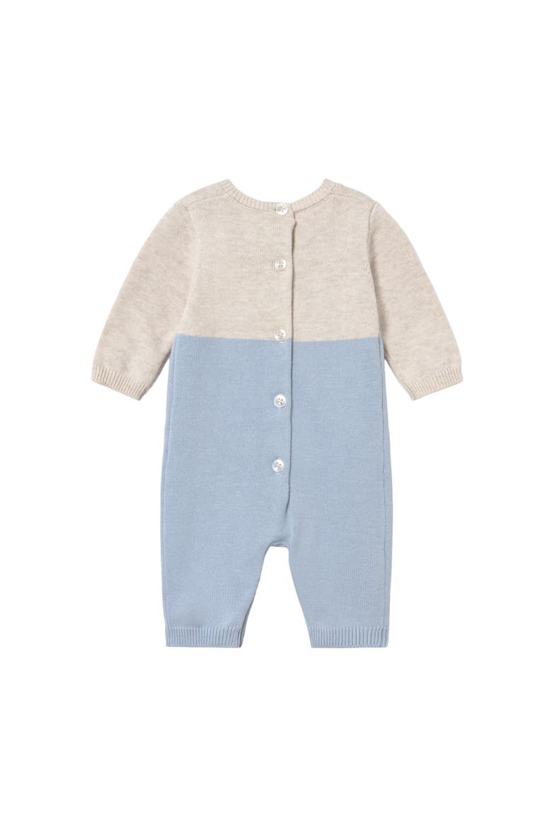 Knit Baby Romper, Alternate, color, Blue