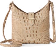 Brahmin Small Gwynne Croc Embossed Leather Crossbody Bag