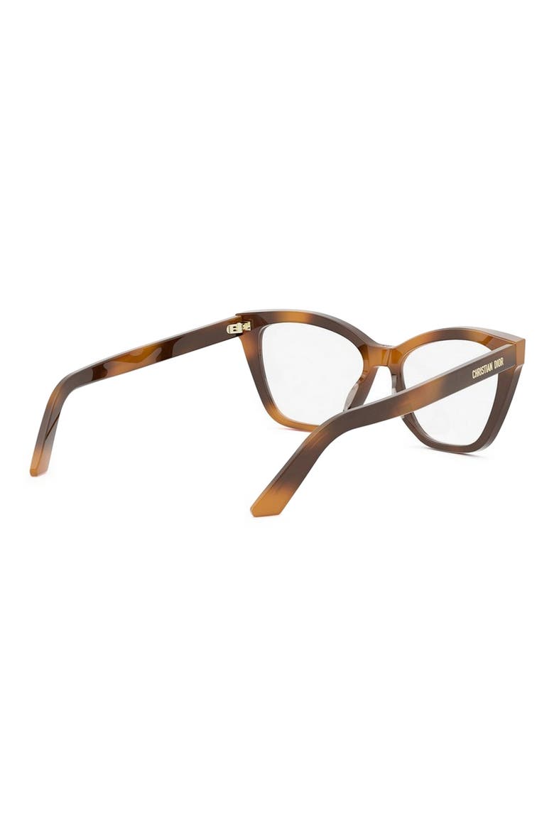 'DiorMidnight O B1I 54mm Butterfly Optical Glasses, Alternate, color, BLONDE HAVANA