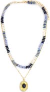 Panacea Layered Beaded Pendant Necklace