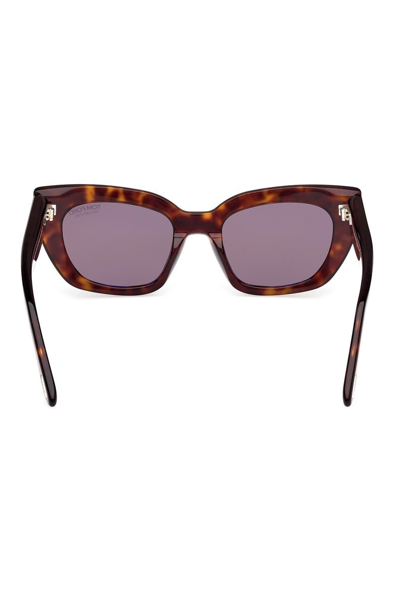 Athena 53mm Cat Eye Sunglasses, Alternate, color, DARK HAVANA / BROWN POLARIZED