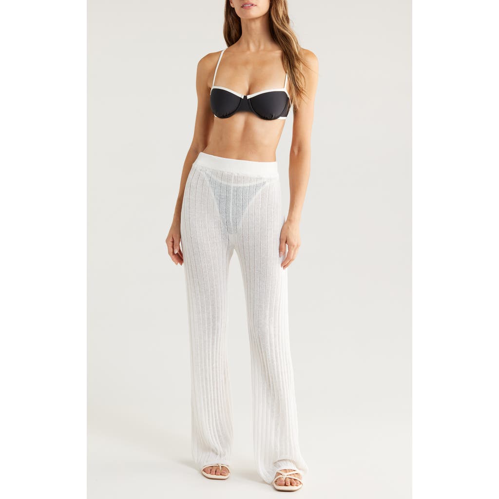 Solid & Striped The Faye Rib Cover-up Pants In Brule