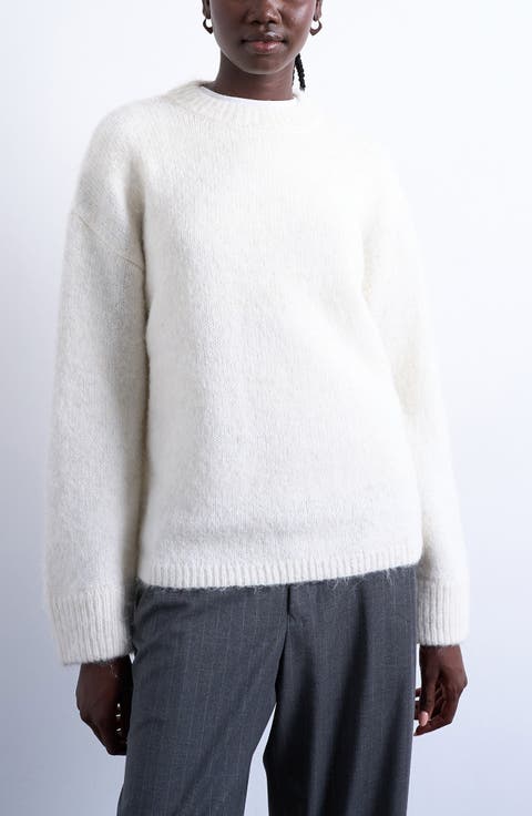 Fluffy Oversize Crewneck Sweater