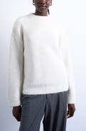 Topshop Fluffy Oversize Crewneck Sweater