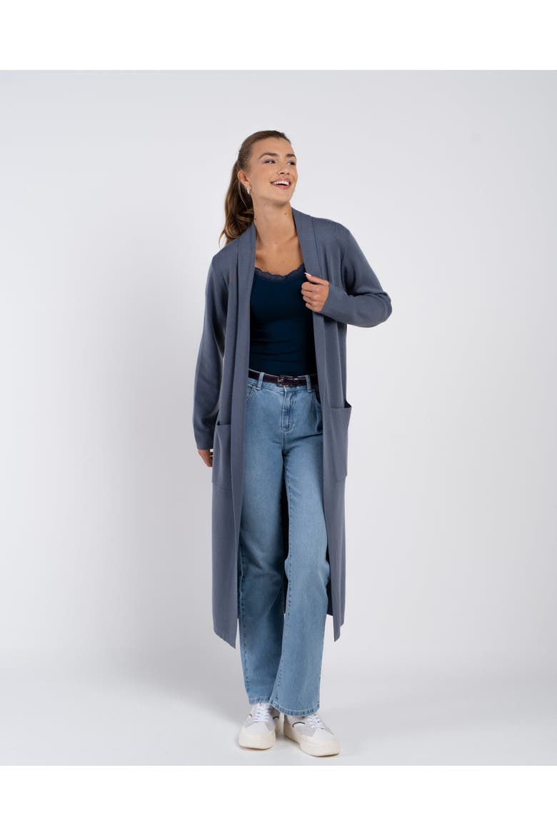 Seraphina Longline Cardigan, Main, color, French Grey