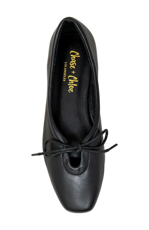 CHASE & CHLOE CHASE AND CHLOE TIE BALLERINA FLAT 