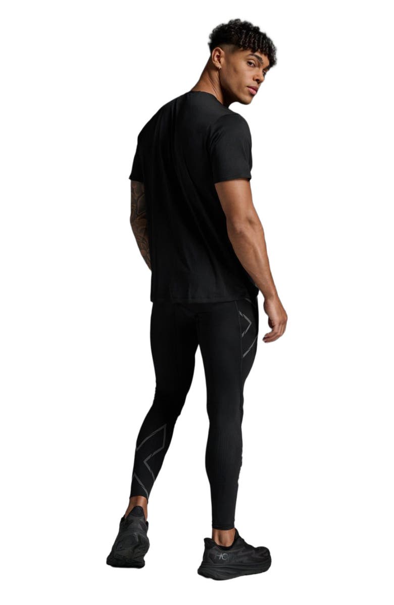 2XU Light Speed Tech Tee, Alternate, color, Black/Black Reflective