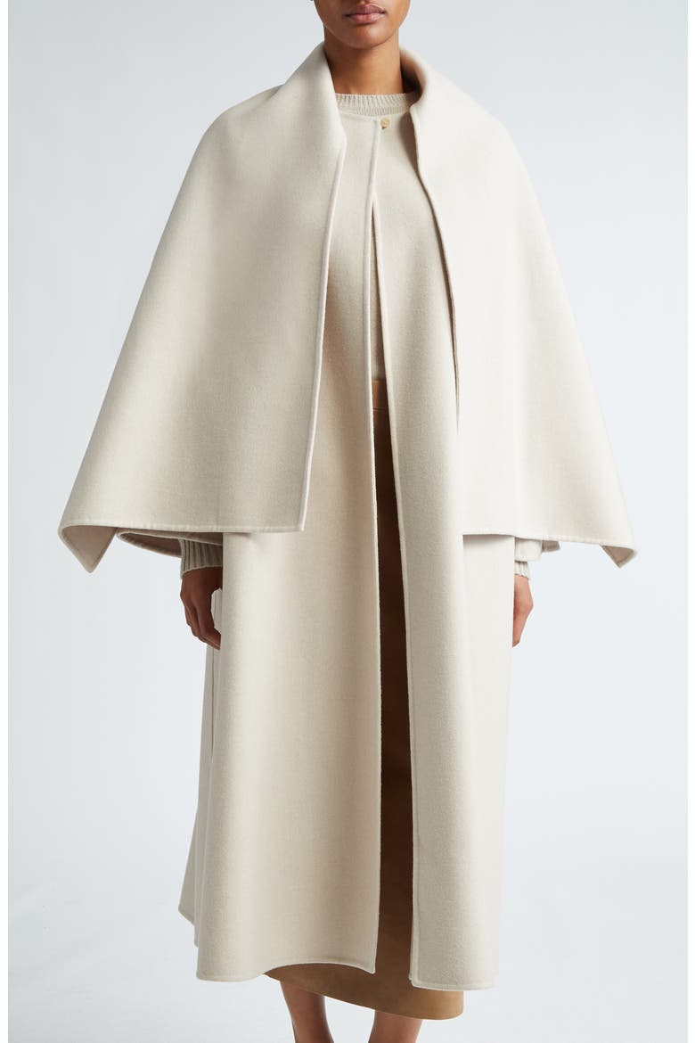 Pepaia Alpaca Blend Long Coat with Removable Cape (Women) | Nordstrom