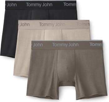 Tommy John Assorted 3-Pack Second Skin 4-Inch Stretch Modal Boxer