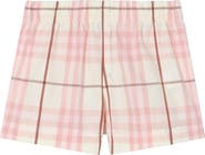 Burberry Check Cotton Shorts