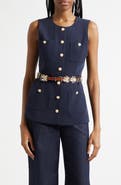 Cinq à Sept Sunflare Belted Kole Vest