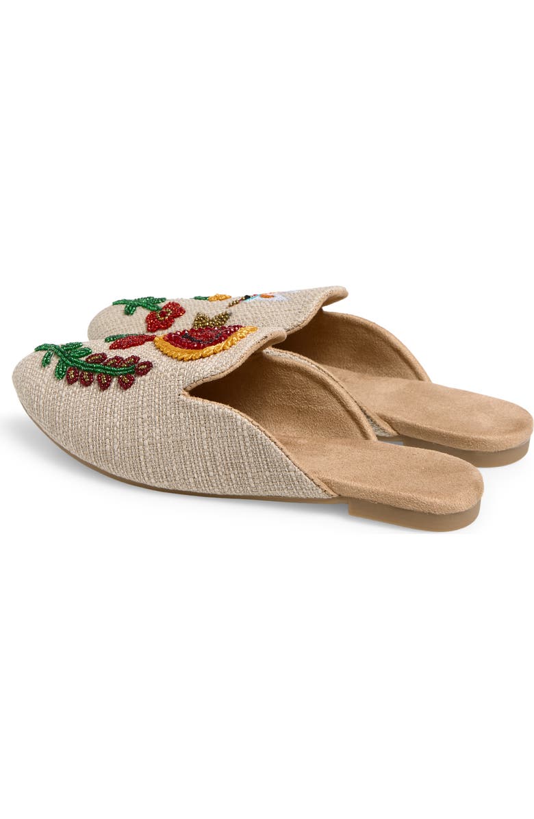 FUCHSIA Jardin Jute Embellished Mule, Alternate, color, Beige