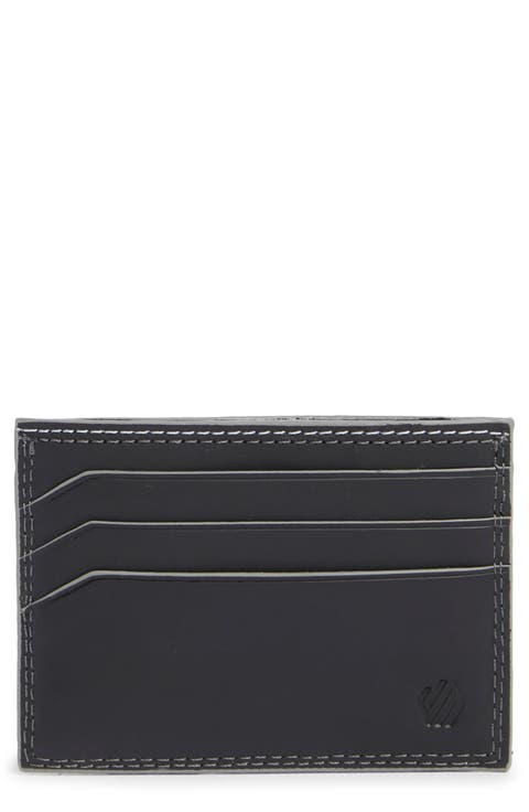 Waxy Double Stitch Leather Card Case