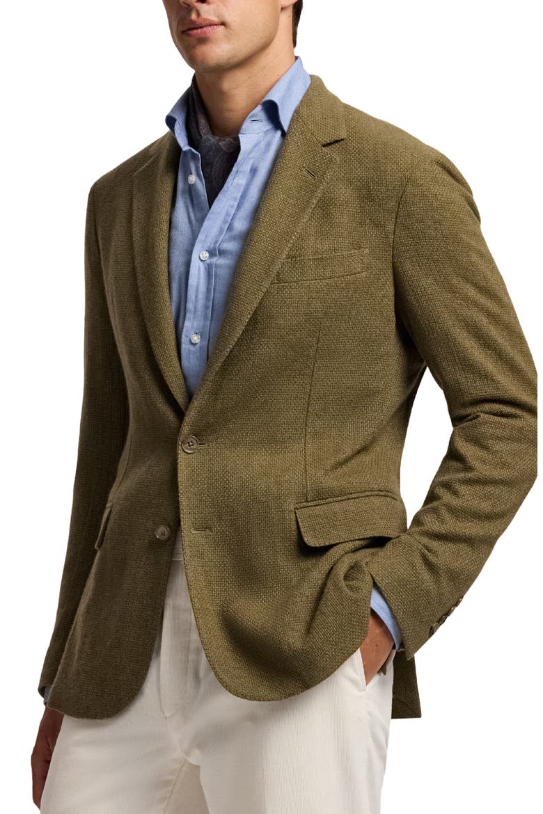 Open Weave Cashmere Sport Coat, Alternate, color, FERN GREEN