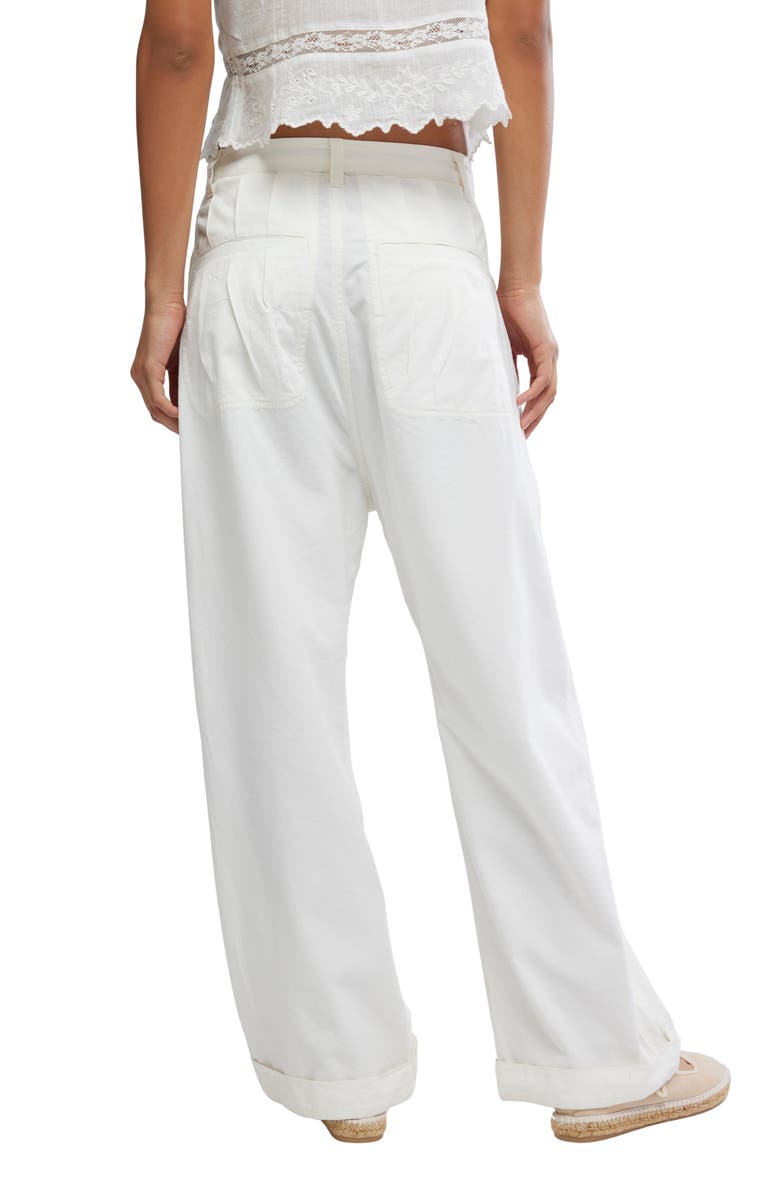 Free People Clover Drop Crotch Pants, Alternate, color, Tofu