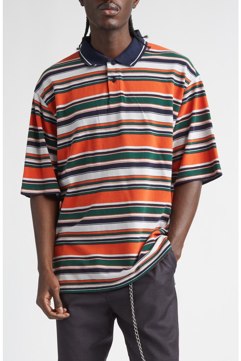 Oversize Stripe Polo (Men) | Nordstrom