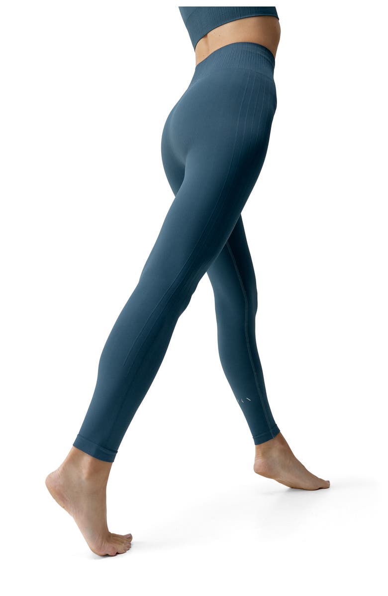 Born Living Yoga Nawal Seamless High Rise Sport Legging, Alternate, color, Stormy Grey