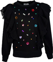 Lola + The Boys Ruffle Rainbow Gem Shirt