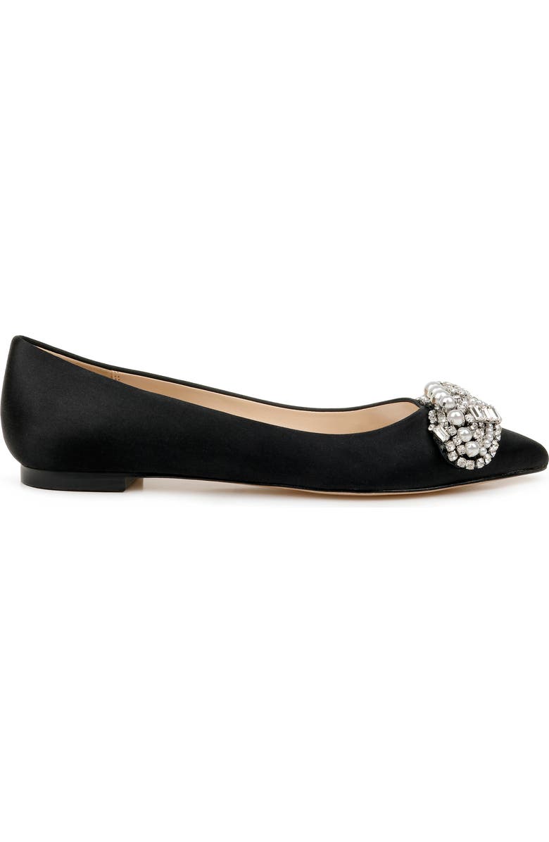 Badgley Mischka Collection Badgley Mischka Octavia Crystal Embellished Skimmer Flat, Alternate, color,