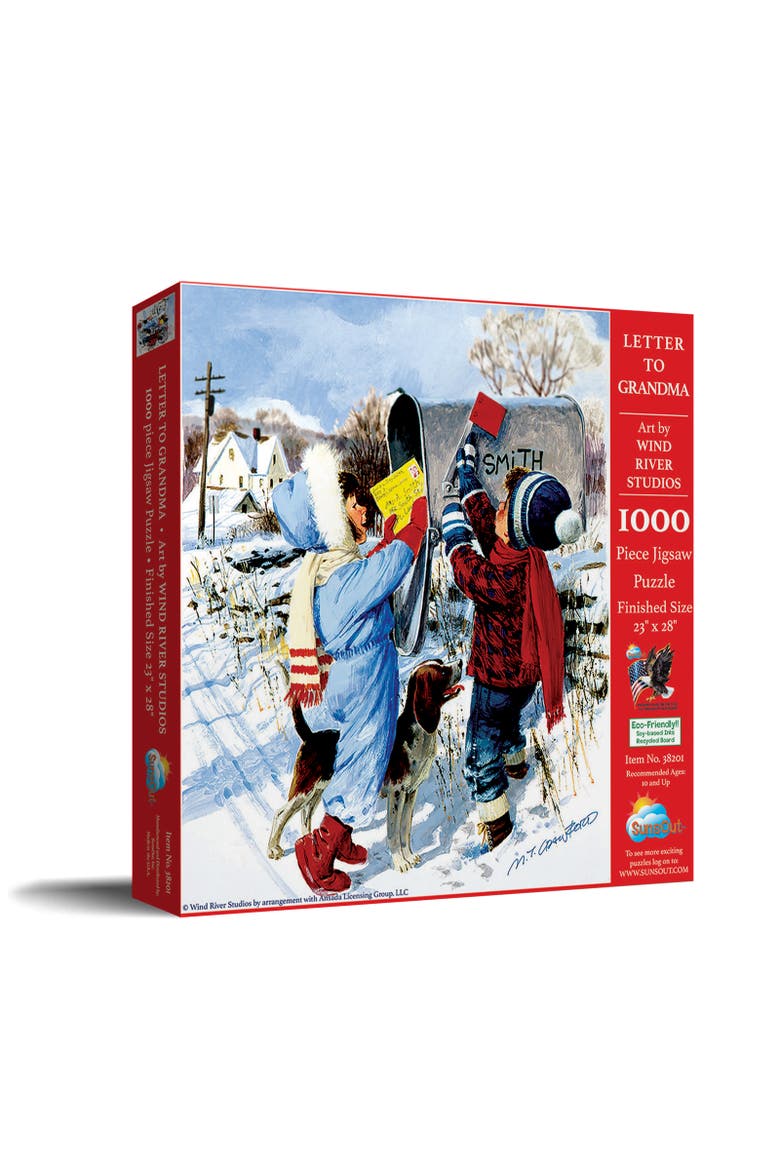 Letter to Grandma 1000 piece Jigsaw Puzzle for Adults, Main, color, Multicolor
