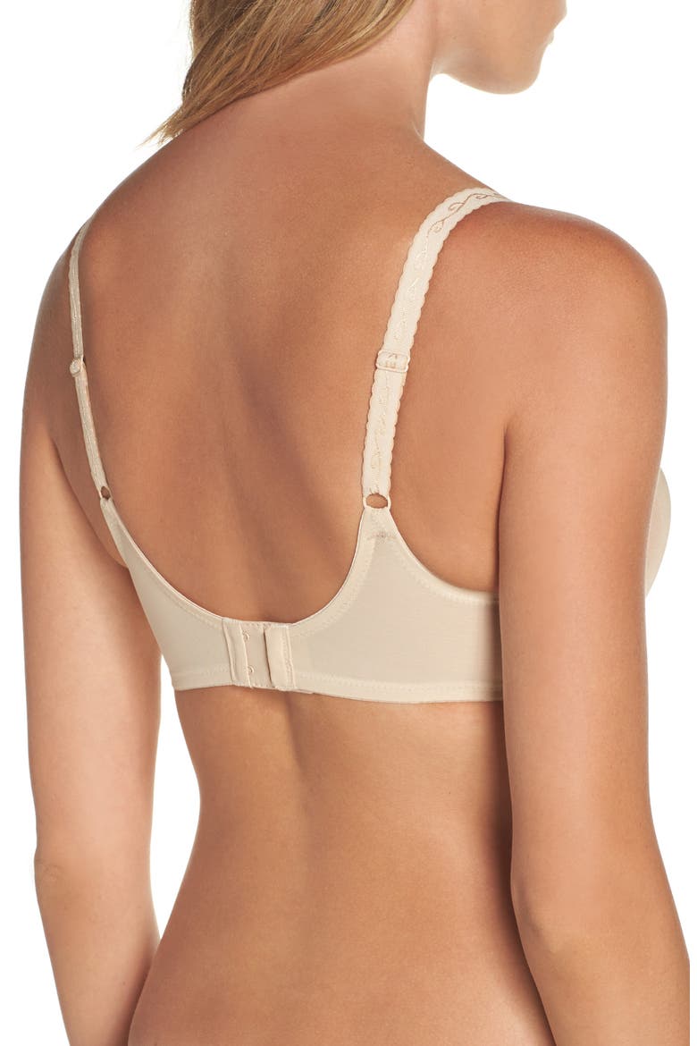 Simple Shaping Minimizing Underwire Bra, Alternate, color, NATURALLY NUDE