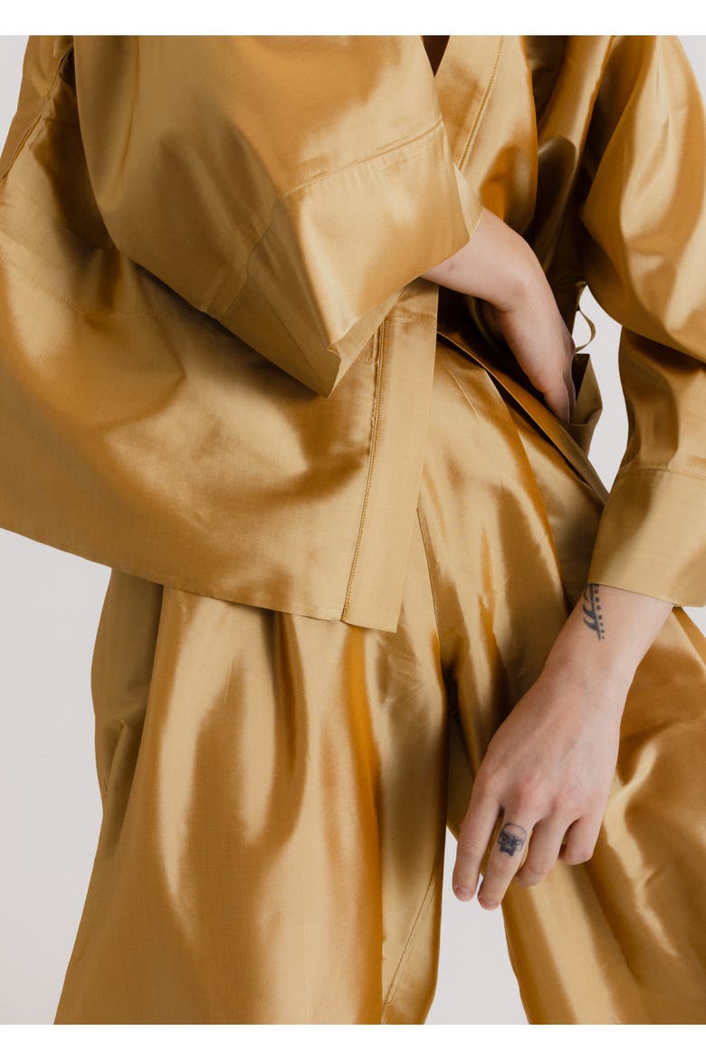 Long Sleeve Jacket, Alternate, color, Gold