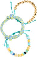 Leith Assorted 3-Pack Paracord Beaded Bracelet