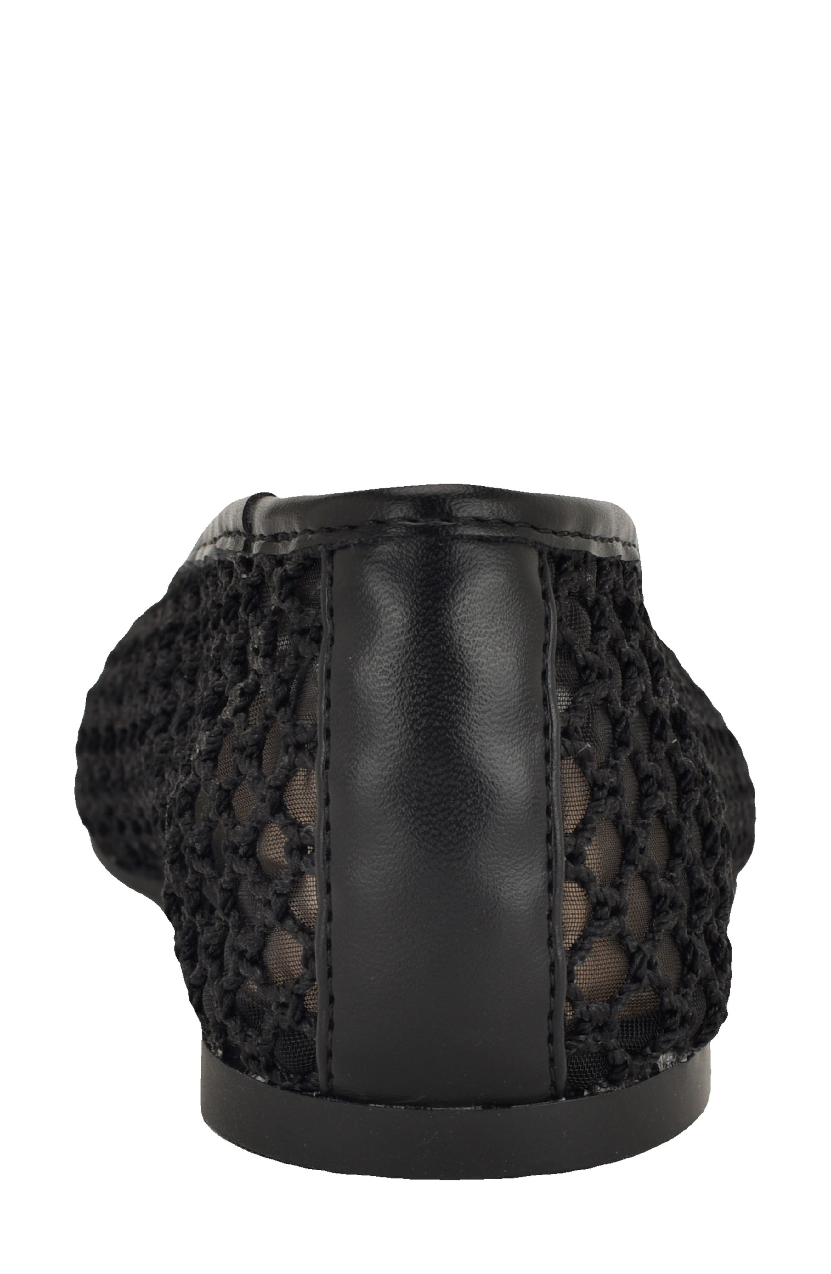 Calvin Klein Delicate Mesh Ballet Flat, Alternate, color, Black